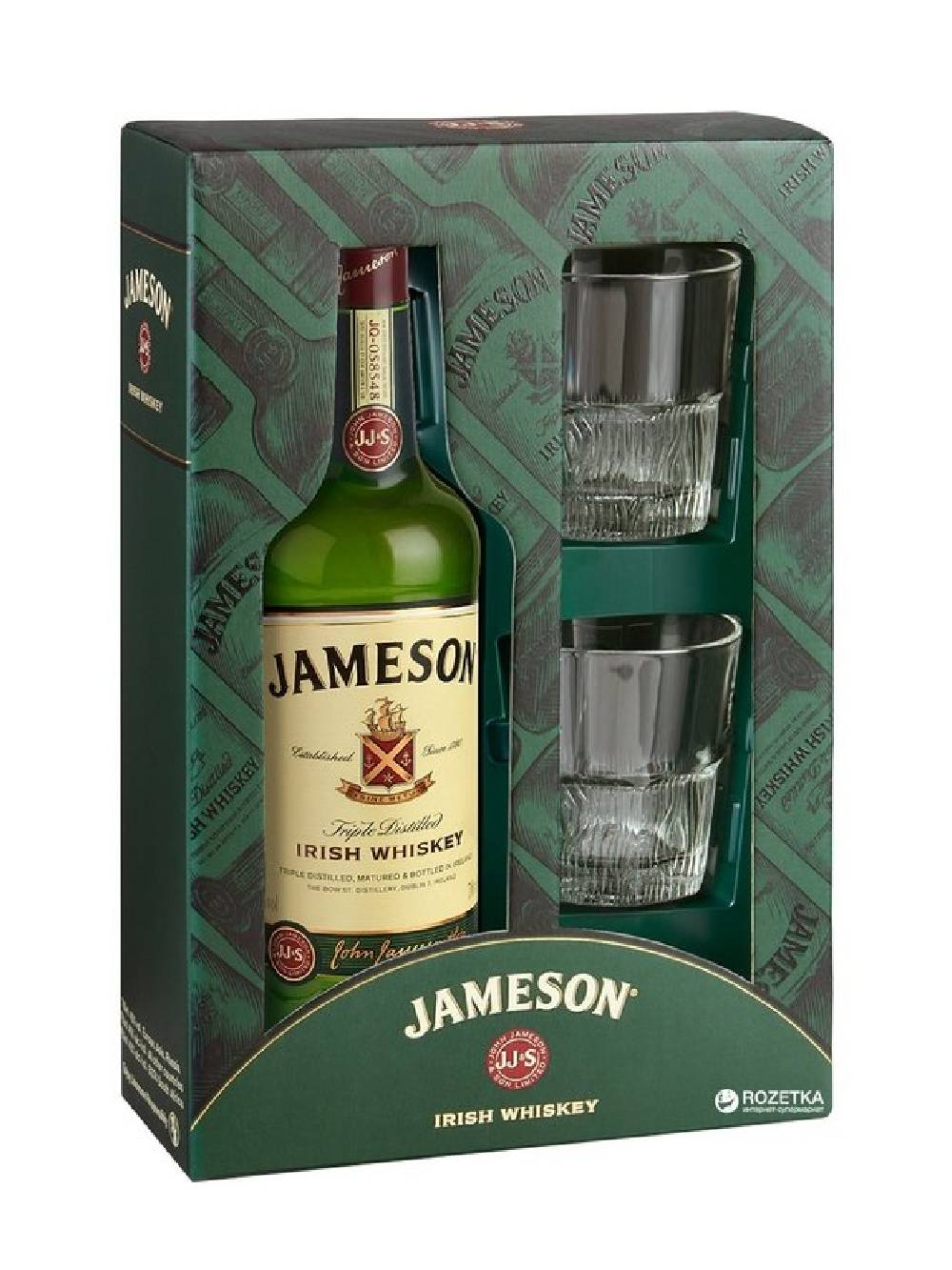 Уиски Jameson + GB с две чаши