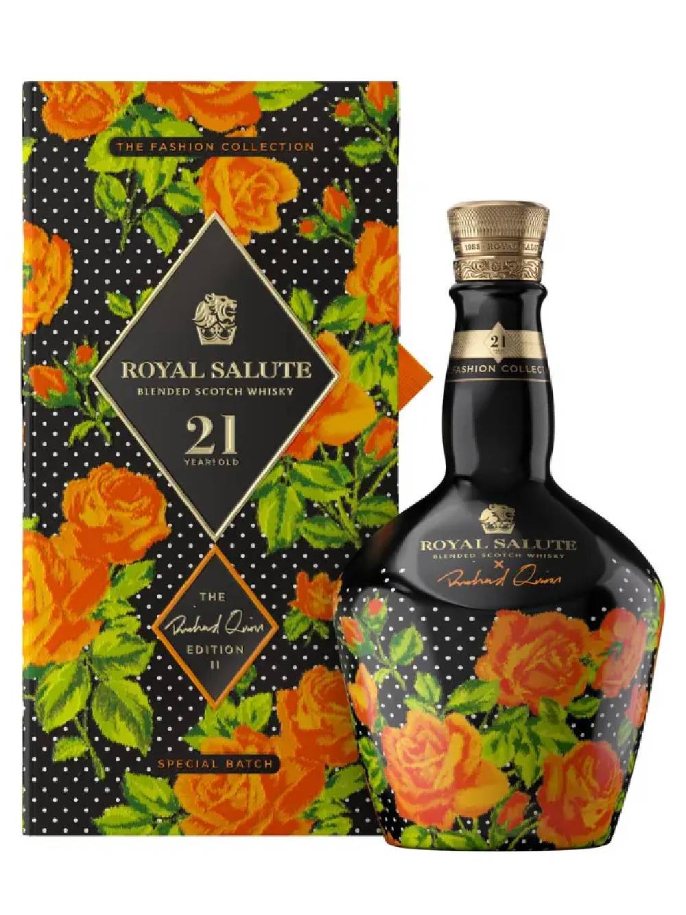 Royal Salute 21 Years Richard Quinn Orange Roses