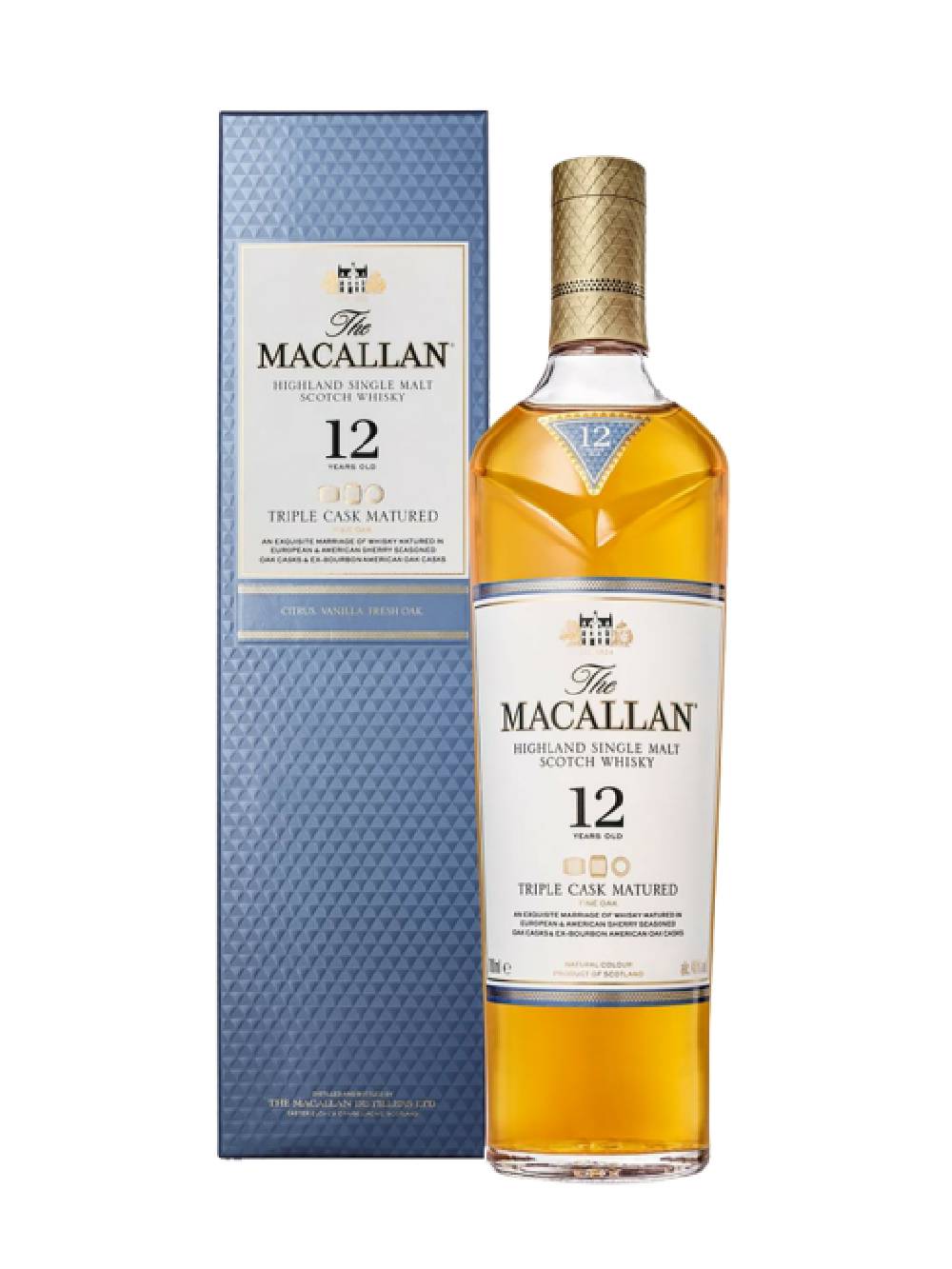 The Macallan 12 YO Triple Cask + GB